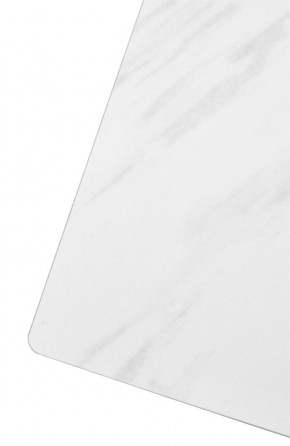 Стол FONDI 180 MARBLES KL-99 Белый мрамор матовый, итальянская керамика/ черный каркас, ®DISAUR в Нижнекамске - nizhnekamsk.mebel24.online | фото 6