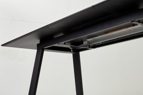 Стол Франк 180 БЕЛЫЙ МРАМОР, стекло / ЧЕРНЫЙ М-City в Нижнекамске - nizhnekamsk.mebel24.online | фото 4