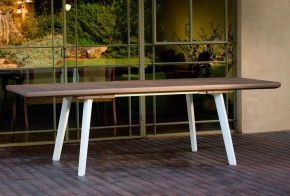 Стол Гармония раздвижной (Harmony Extendable) белый-капучино в Нижнекамске - nizhnekamsk.mebel24.online | фото 2