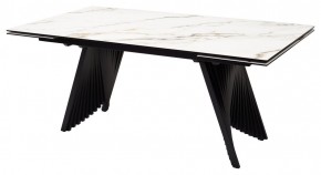 Стол IVAR 180 MARBLES KL-188 Контрастный мрамор, итальянская керамика, ®DISAUR в Нижнекамске - nizhnekamsk.mebel24.online | фото 1