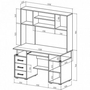 Стол компьютерный Амбер в Нижнекамске - nizhnekamsk.mebel24.online | фото 3