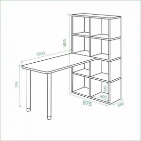 Стол компьютерный Bartolo в Нижнекамске - nizhnekamsk.mebel24.online | фото 3