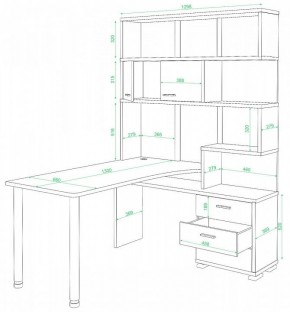 Стол компьютерный Домино нельсон СР-420/130 в Нижнекамске - nizhnekamsk.mebel24.online | фото 2