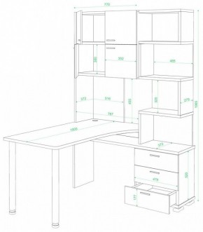 Стол компьютерный Домино нельсон СР-500М/190 в Нижнекамске - nizhnekamsk.mebel24.online | фото 2