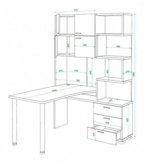 Стол компьютерный Домино нельсон СР-500М140 в Нижнекамске - nizhnekamsk.mebel24.online | фото 3