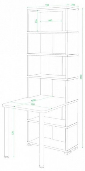 Стол компьютерный Домино СБ-10М/6 в Нижнекамске - nizhnekamsk.mebel24.online | фото 2