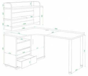 Стол компьютерный Домино СР-145М в Нижнекамске - nizhnekamsk.mebel24.online | фото 3