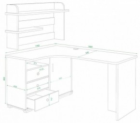 Стол компьютерный Домино СР-165 в Нижнекамске - nizhnekamsk.mebel24.online | фото 3