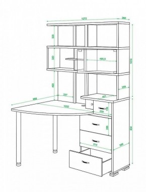 Стол компьютерный Домино СР-320 в Нижнекамске - nizhnekamsk.mebel24.online | фото 4