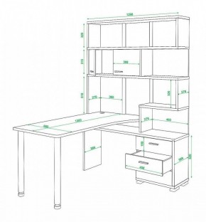 Стол компьютерный Домино СР-420130 в Нижнекамске - nizhnekamsk.mebel24.online | фото 4