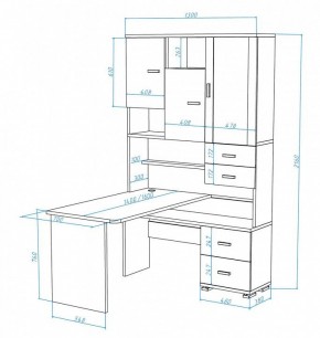 Стол компьютерный Домино СР-620/140 в Нижнекамске - nizhnekamsk.mebel24.online | фото 3