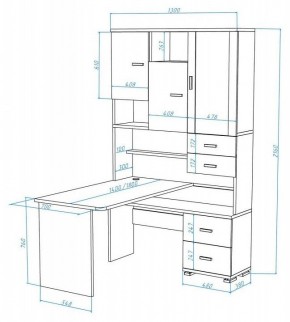 Стол компьютерный Домино СР-620/180 в Нижнекамске - nizhnekamsk.mebel24.online | фото 2