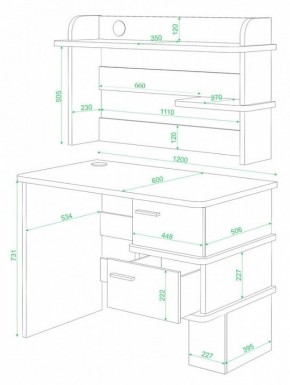 Стол компьютерный СД-15 в Нижнекамске - nizhnekamsk.mebel24.online | фото 2