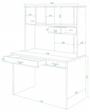 Стол компьютерный СК-60 в Нижнекамске - nizhnekamsk.mebel24.online | фото 2