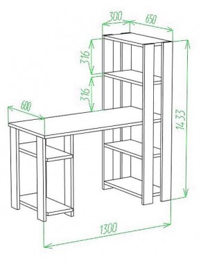 Стол компьютерный Slim СТН-145/130 в Нижнекамске - nizhnekamsk.mebel24.online | фото 3