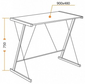 Стол компьютерный WD-09 в Нижнекамске - nizhnekamsk.mebel24.online | фото 6