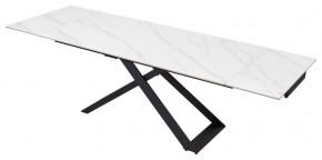 Стол LIVORNO 180 MATT WHITE MARBLE SOLID CERAMIC / BLACK, ®DISAUR в Нижнекамске - nizhnekamsk.mebel24.online | фото 4