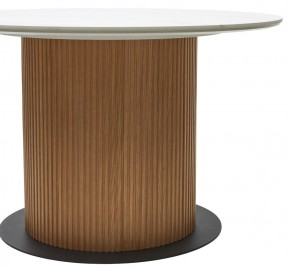 Стол MESA D120 цвет БЕЛЫЙ МРАМОР M326 / Каркас OAK, ®DISAUR в Нижнекамске - nizhnekamsk.mebel24.online | фото 6