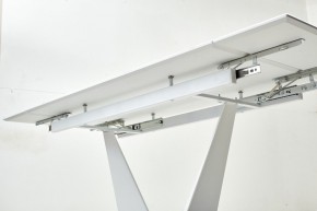 Стол Ниагара 140 БЕЛЫЙ МРАМОР, стекло / БЕЛЫЙ, М-City в Нижнекамске - nizhnekamsk.mebel24.online | фото 5
