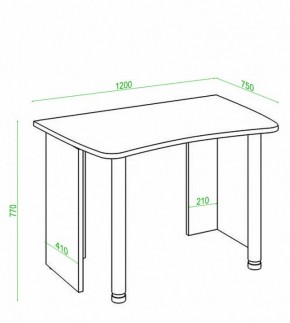 Стол офисный Домино Лайт СКЛ-Софт120 в Нижнекамске - nizhnekamsk.mebel24.online | фото 3