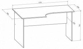 Стол офисный Офис ОФ-10 в Нижнекамске - nizhnekamsk.mebel24.online | фото 4