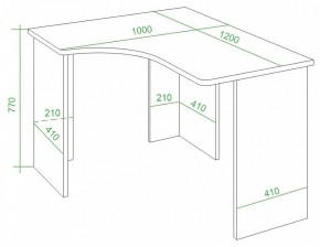 Стол письменный Домино Lite СКЛ-Угл120 в Нижнекамске - nizhnekamsk.mebel24.online | фото 4