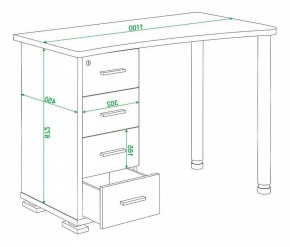 Стол письменный Домино нельсон СКМ-50 в Нижнекамске - nizhnekamsk.mebel24.online | фото 5