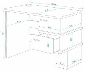 Стол письменный Домино СД-15 С в Нижнекамске - nizhnekamsk.mebel24.online | фото 2