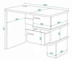 Стол письменный Домино СД-15С в Нижнекамске - nizhnekamsk.mebel24.online | фото 3