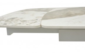Стол RIVOLI 140 GLOSS LUXURY PANDORA SOLID CERAMIC / WHITE, ®DISAUR в Нижнекамске - nizhnekamsk.mebel24.online | фото 4