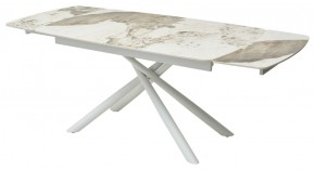 Стол RIVOLI 140 GLOSS LUXURY PANDORA SOLID CERAMIC / WHITE, ®DISAUR в Нижнекамске - nizhnekamsk.mebel24.online | фото 5
