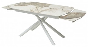 Стол RIVOLI 140 GLOSS LUXURY PANDORA SOLID CERAMIC / WHITE, ®DISAUR в Нижнекамске - nizhnekamsk.mebel24.online | фото 8