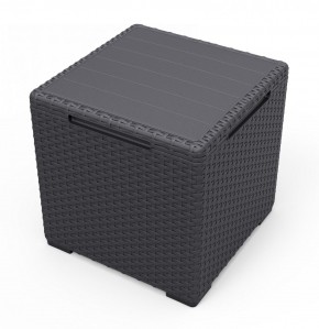 Стол с функцией хранения Виго (Vigo storage box) графит в Нижнекамске - nizhnekamsk.mebel24.online | фото 2