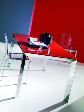 Стол SIRIO (42,38G) 110/150х75хН75 см (G093 LEGS/ M089 FRAME/C152 черн глянц ст) в Нижнекамске - nizhnekamsk.mebel24.online | фото