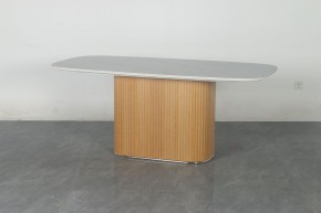 Стол TAMPA 180 цвет БЕЛЫЙ МРАМОР M326, керамика / Каркас OAK, ®DISAUR в Нижнекамске - nizhnekamsk.mebel24.online | фото 10