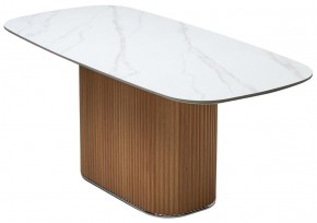 Стол TAMPA 180 цвет БЕЛЫЙ МРАМОР M326, керамика / Каркас OAK, ®DISAUR в Нижнекамске - nizhnekamsk.mebel24.online | фото 7