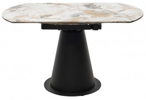 Стол TERAMO 135 GLOSS GRAND JADE SOLID CERAMIC, керамика, поворотн.механизм / Черный каркас, ®DISAUR в Нижнекамске - nizhnekamsk.mebel24.online | фото 16