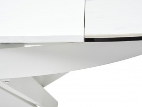 Стол TRENTO 120 HIGH GLOSS STATUARIO Белый мрамор глянцевый, керамика/ белый каркас, ®DISAUR в Нижнекамске - nizhnekamsk.mebel24.online | фото 10