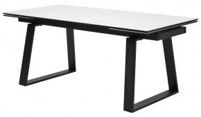 Стол VASTO 180 MARBLES KL-99 Белый мрамор матовый, итальянская керамика/ черный каркас, ®DISAUR в Нижнекамске - nizhnekamsk.mebel24.online | фото