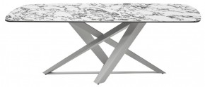 Стол VICENZA 220 BULGARI WHITE, керамика / белый, ®DISAUR в Нижнекамске - nizhnekamsk.mebel24.online | фото 8