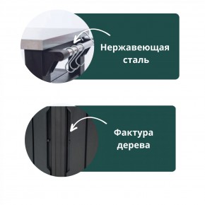 Столик для барбекю 415 Л (Unity Chef 415 L) графит в Нижнекамске - nizhnekamsk.mebel24.online | фото 5