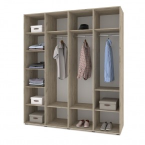 СТОУН С41 Шкаф 4-х створчатый (дуб золотой/графит) в Нижнекамске - nizhnekamsk.mebel24.online | фото 3