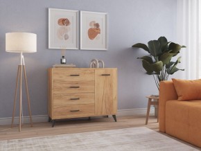 СВЕТЛАНА LOFT Комод-тумба  (дуб золотой) в Нижнекамске - nizhnekamsk.mebel24.online | фото 3