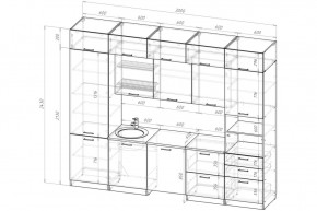 ТЕРЦИЯ Кухонный гарнитур Экстра 5 (3000 мм) в Нижнекамске - nizhnekamsk.mebel24.online | фото 2