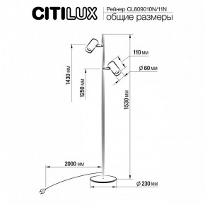 Торшер Citilux Twin CL809010N в Нижнекамске - nizhnekamsk.mebel24.online | фото 5