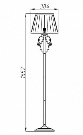 Торшер Maytoni Brionia ARM172-11-G в Нижнекамске - nizhnekamsk.mebel24.online | фото 2