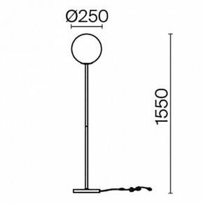 Торшер Maytoni Ring MOD013FL-01B в Нижнекамске - nizhnekamsk.mebel24.online | фото 4