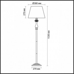 Торшер Odeon Light Gaellori 3393/1F в Нижнекамске - nizhnekamsk.mebel24.online | фото 3