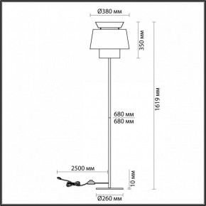 Торшер Odeon Light Kressa 4992/1F в Нижнекамске - nizhnekamsk.mebel24.online | фото 4