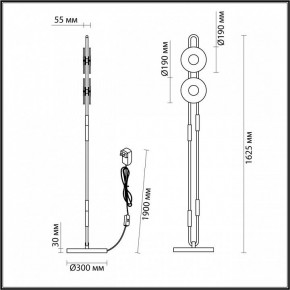 Торшер Odeon Light Magnet 5407/23FL в Нижнекамске - nizhnekamsk.mebel24.online | фото 4